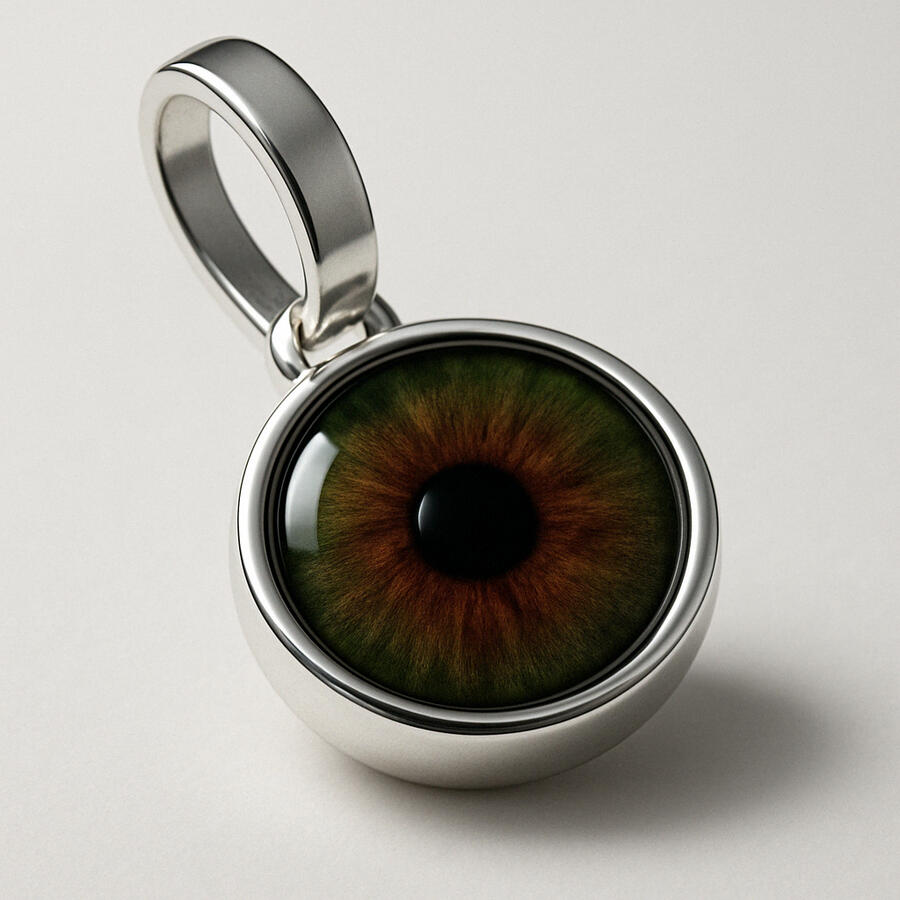 built in necklace with zircon