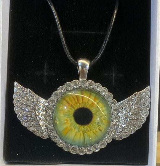 built in necklace with zircon
