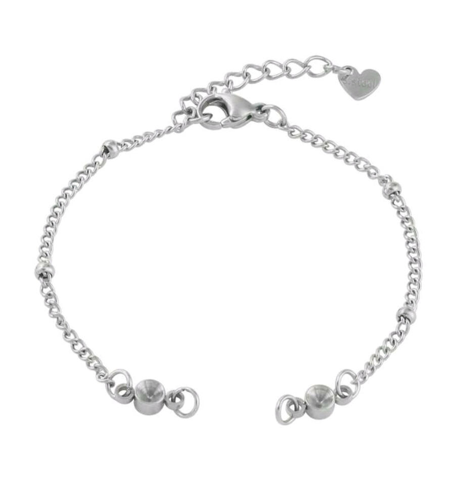 built in necklace with zircon