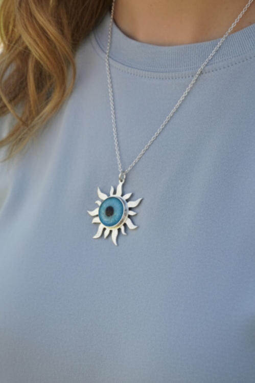 double face sun keychain