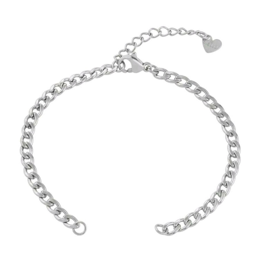 built in necklace with zircon